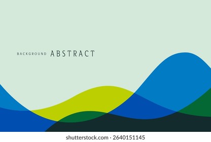 Blue abstract background with multiple overlapping curves