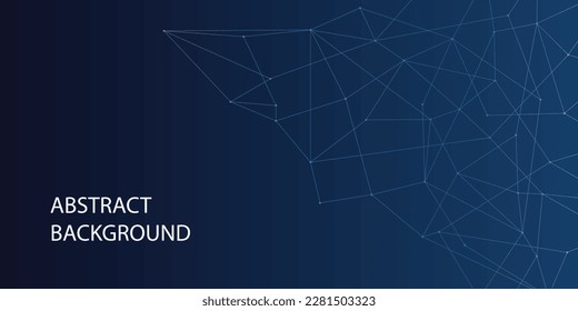 Blue abstract background with net structure, suitable for technology and innovation fields, copy space for text