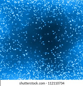 Blue Abstract background. Night sky with stars. Vector illustration