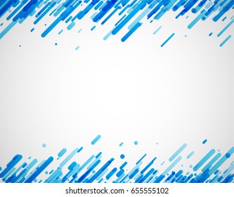 Fondo abstracto azul sobre blanco. Ilustración vectorial.