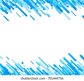 Blue abstract background on white. Vector paper illustration.