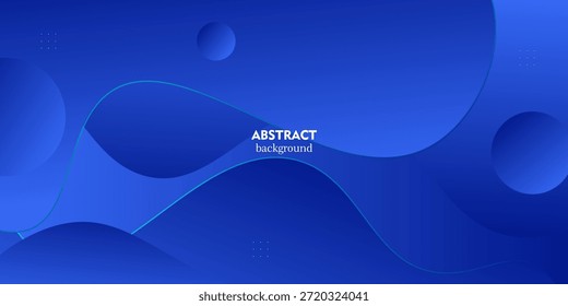 Fundo abstrato azul com sobreposição de linhas de luz 3D e design elegante de textura de onda em camadas. Vetor Eps10