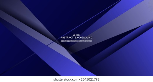 Blue abstract background. Overlapping paper cut concept pattern design. Vector Eps10