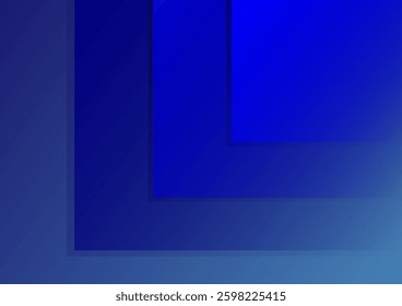 Blue abstract background with overlapping squares