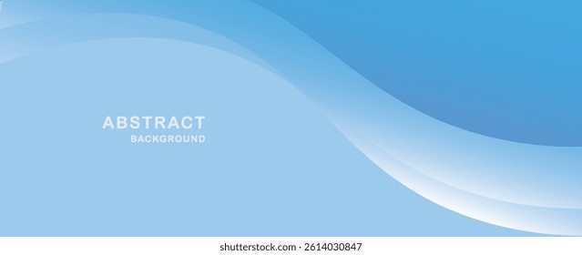 Blue abstract background with paper cut shapes. Vector illustration
