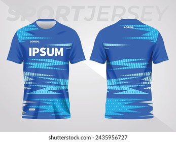 blue abstract background and pattern for sport jersey template