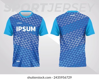 fondo abstracto azul y patrón para la plantilla del jersey del deporte