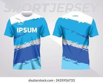 blue abstract background and pattern for sport jersey template