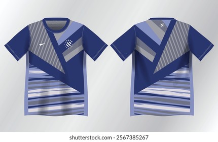 blue abstract background pattern for sport jersey design mockup