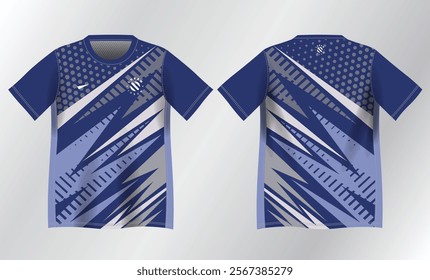 blue abstract background pattern for sport jersey design mockup