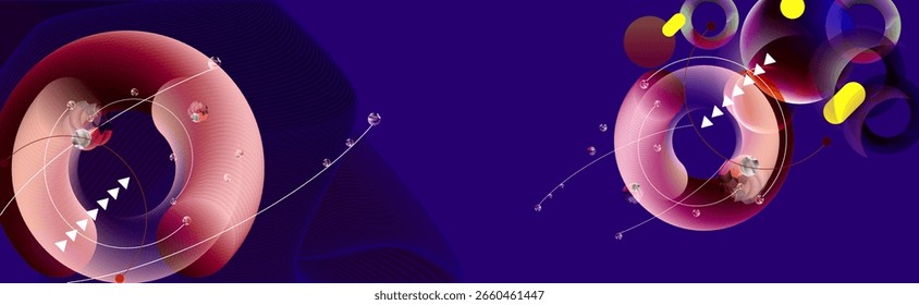 Blue abstract background Pixels Shapes Textured grains Maximalist illustration Handcrafte Dynamic, Fluid Typography High Contrast
