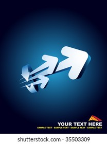 Blue abstract background with place for text