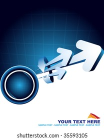Blue abstract background with place for text