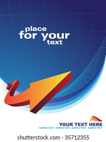 Blue abstract background with place for text