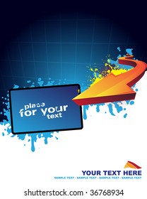 Abstrakter blauer Hintergrund mit Platz für Text