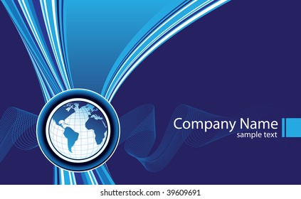 Blue abstract background with place for text