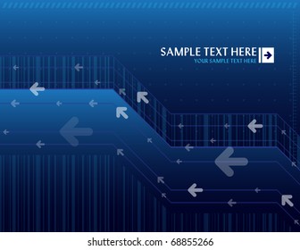 Blue abstract background with place for text