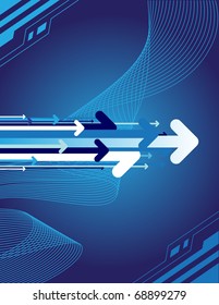 Blue abstract background with place for text