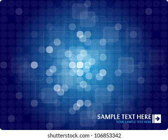 Blue abstract background with place for your text