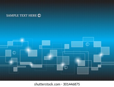 Blue abstract background with place for your text
