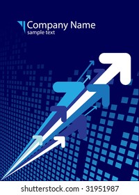 Blue abstract background with place for your text