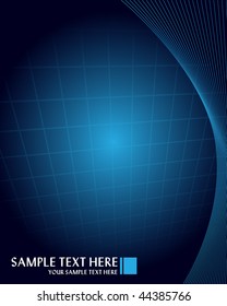 Fondo abstracto azul con lugar para el texto