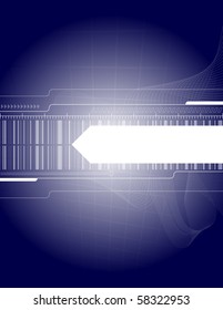 Blue abstract background with place for your text
