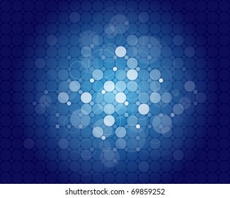 Blue abstract background with place for your text