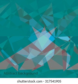Blue abstract background polygon
