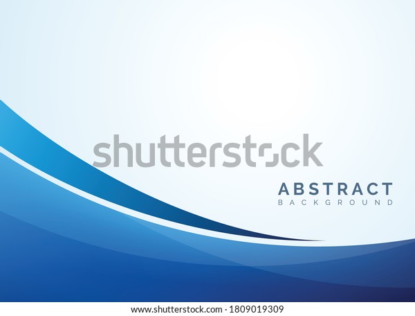 Blue Abstract Background Presentation Template Stock Vector (Royalty ...