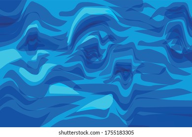 Blue abstract background with random spots. Military camouflage texture. 