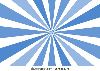 Blue abstract background with rays