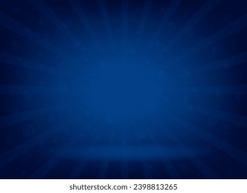 a blue abstract background with rays and a sunburst, blue rays abstract template vector background design with bubble effect 