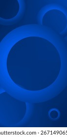 Fundo abstrato azul com círculo Círculos Gradiente design