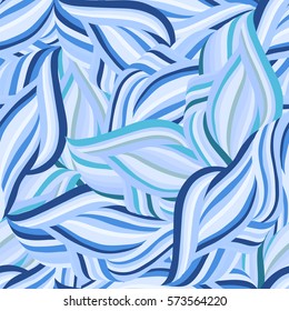 Blue abstract background. Seamless pattern. Vector illustration.