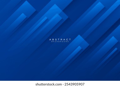 Blue abstract background. Shiny blue diagonal geometric design element. Dynamic shapes with shadow. Modern corporate concept. Suit for business, corporate, banner, website, flyer, cover