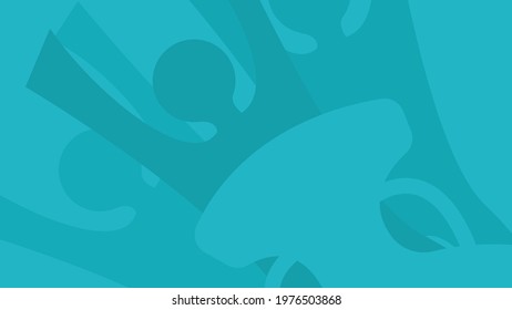 Blue abstract background with silhouette of football players and cup. Template 2020. Soccer. Vector illustration