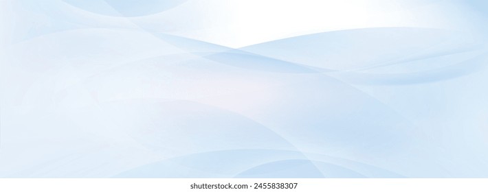 Fondo abstracto azul con líneas suaves. Ilustración vectorial para su diseño.