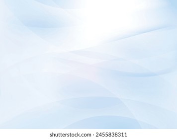 Blue abstract background with smooth lines. Vector illustration for your design.