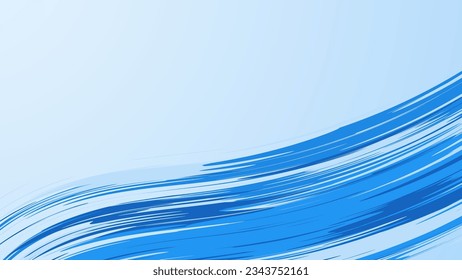 Blue abstract background with speed moving style in concept art.