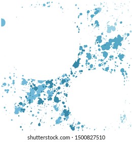 Blue abstract background, splash texture design vector illustration