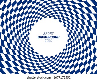 Blue abstract background for sport event. Graphic design for poster and flyer, brochure and card.
