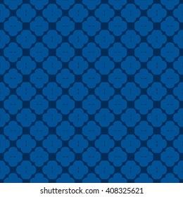 Blue abstract background, striped textured geometric seamless pattern