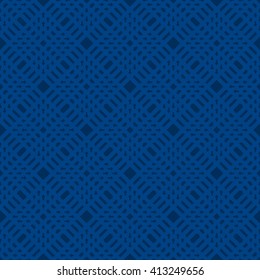 Blue abstract background, striped textured geometric seamless pattern