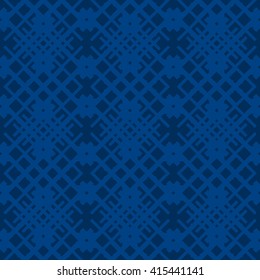 Blue abstract background, striped textured geometric seamless pattern