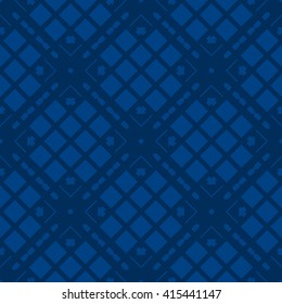Blue abstract background, striped textured geometric seamless pattern