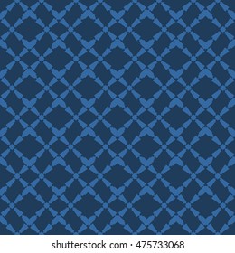Blue abstract background, striped textured geometric seamless pattern