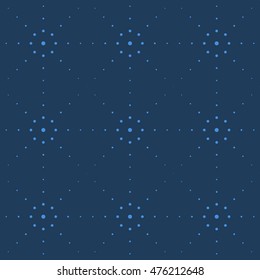 Blue abstract background, striped textured geometric seamless pattern
