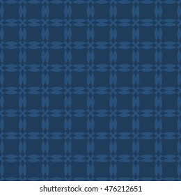 Blue abstract background, striped textured geometric seamless pattern