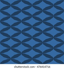 Blue abstract background, striped textured geometric seamless pattern